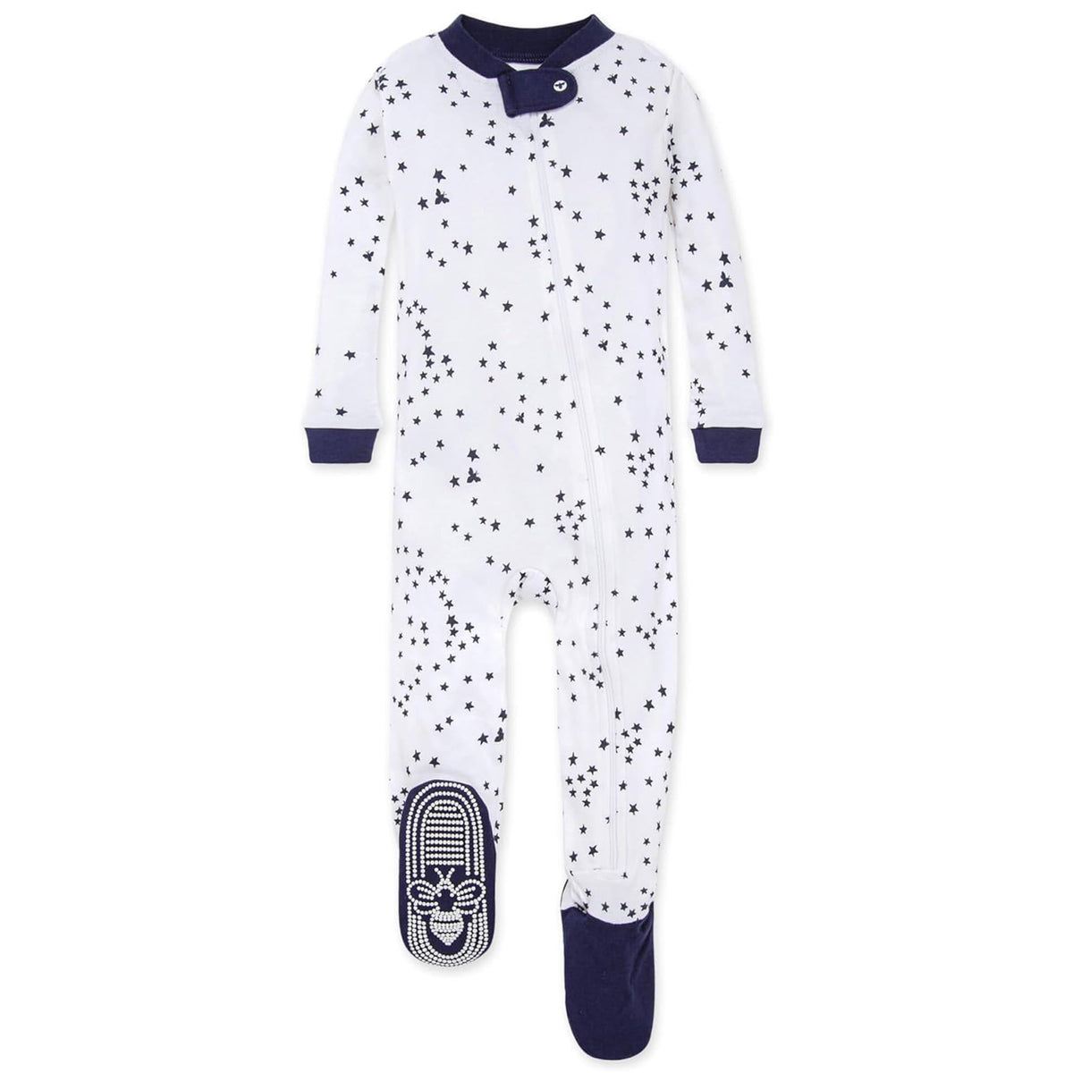 Burt's Bees Baby Boys Footless Pajamas, Sleep and Play Loose Fit, 100% Organic Cotton Soft One-piece PJs, Sizes NB to 6-9 Months