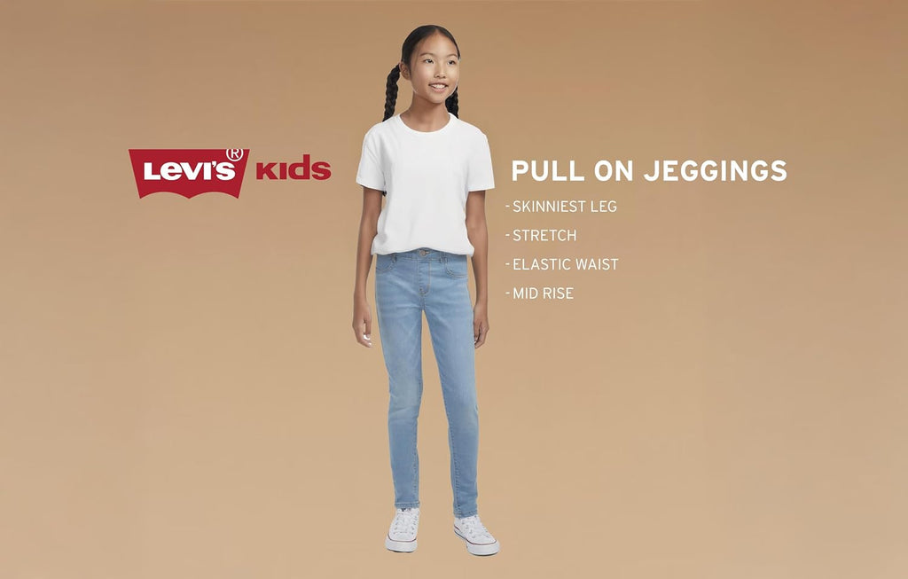Levi's Girls' Skinny Fit Pull on Jeggings