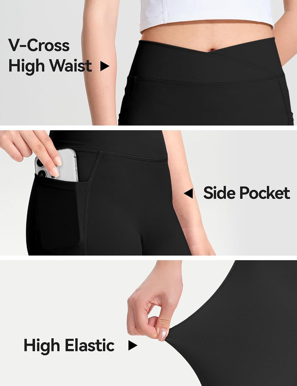 KEREDA Girls Athletic Leggings High Waist for Kids Teen Girls Yoga Pants