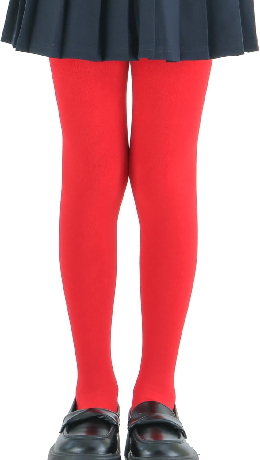 EVERSWE Girls Ultra Soft Fleece Lined Opaque Footed Tights