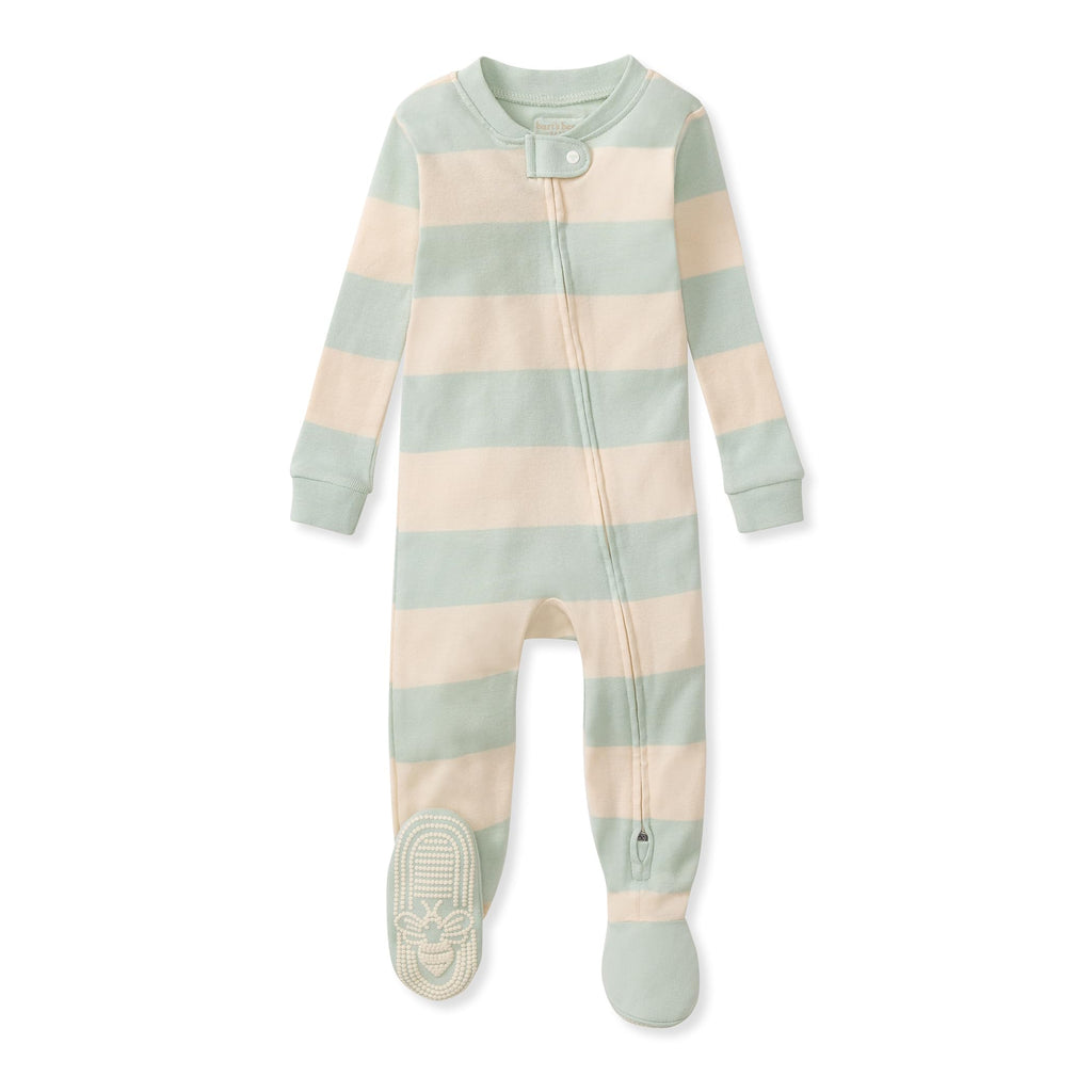 Burt's Bees Baby Boys Footless Pajamas, Sleep and Play Loose Fit, 100% Organic Cotton Soft One-piece PJs, Sizes NB to 6-9 Months