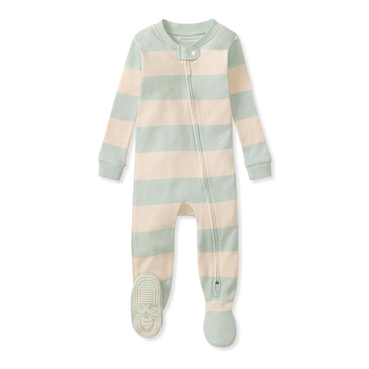 Burt's Bees Baby Boys Footless Pajamas, Sleep and Play Loose Fit, 100% Organic Cotton Soft One-piece PJs, Sizes NB to 6-9 Months