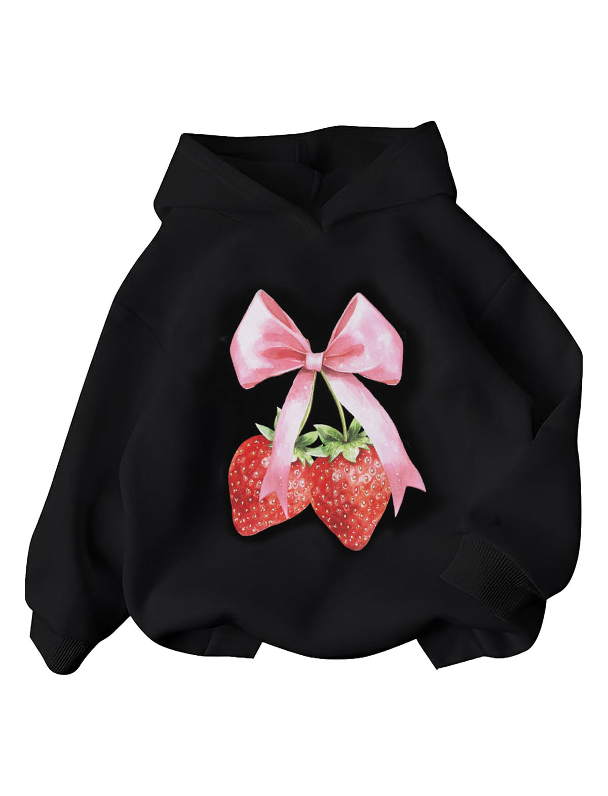 PATPAT Girls Graphic Hoodies Cute Print Pullover Hooded Sweatshirt 4-14Y