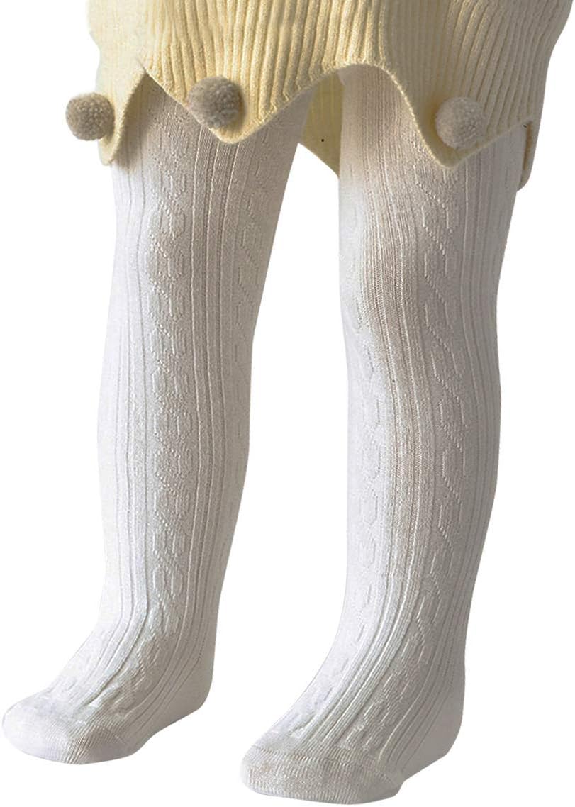 Zando Cable Knit Toddler Tights Baby Seamless Leggings Girls Stockings