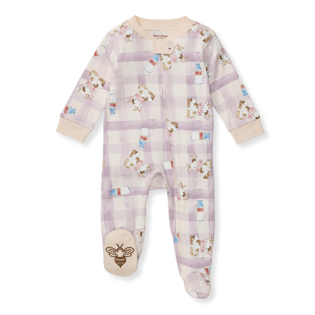 Burt's Bees Baby Boys Footless Pajamas, Sleep and Play Loose Fit, 100% Organic Cotton Soft One-piece PJs, Sizes NB to 6-9 Months
