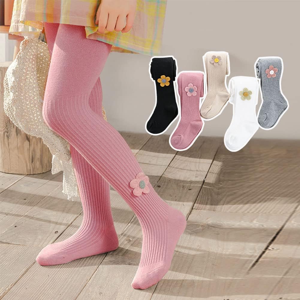 Baby Toddler Girls Tights Cable Knit Cotton Pantyhose for Kids