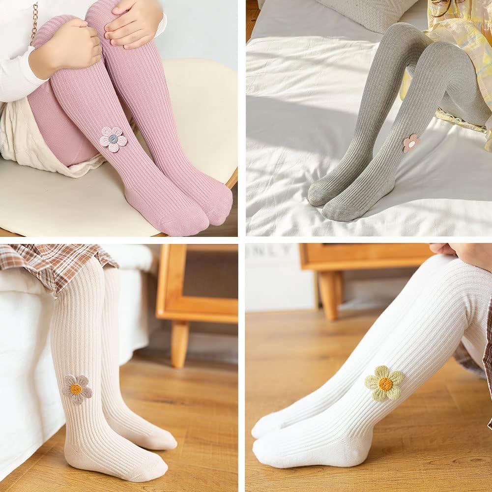 Baby Toddler Girls Tights Cable Knit Cotton Pantyhose for Kids