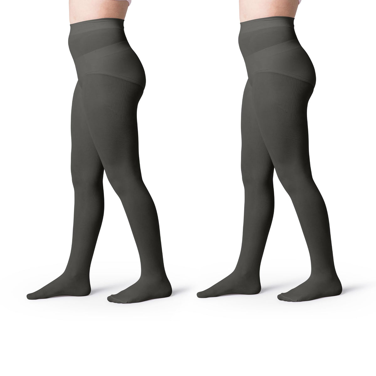Silky Toes Girls Opaque Microfiber Tights 1-2 Pairs Black White or Colored Nylon Stockings for Kids - ballet footed tights