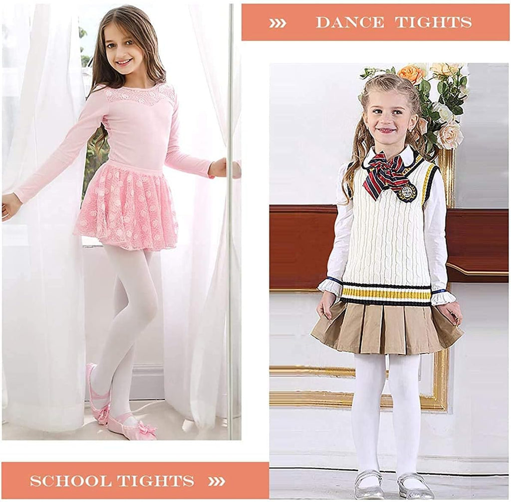 Zando 8 Pairs Halloween Tights Girls - Girls Tights for School Party,Halloween Ultra Soft Colorful Full Leggings 4-14 Years