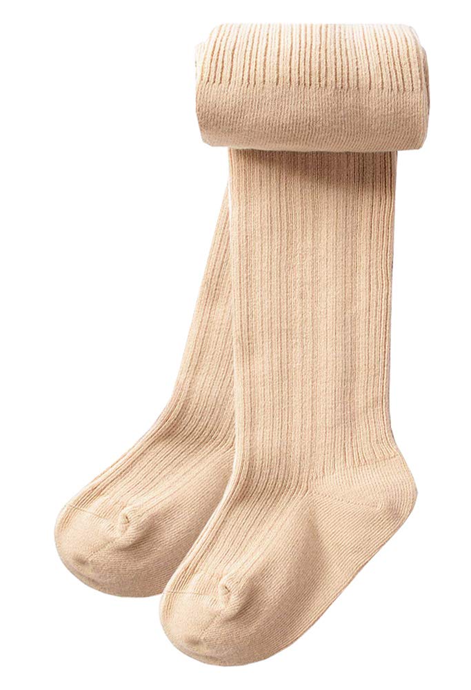 CHUNG Toddler Little Girls Cotton Tights Footed Thick Winter Cable Knit Legging Pantyhose Stocking