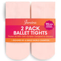 Dancina Girls Ballet Dance Tights Footed, Toddler to Teen Ages 2-14