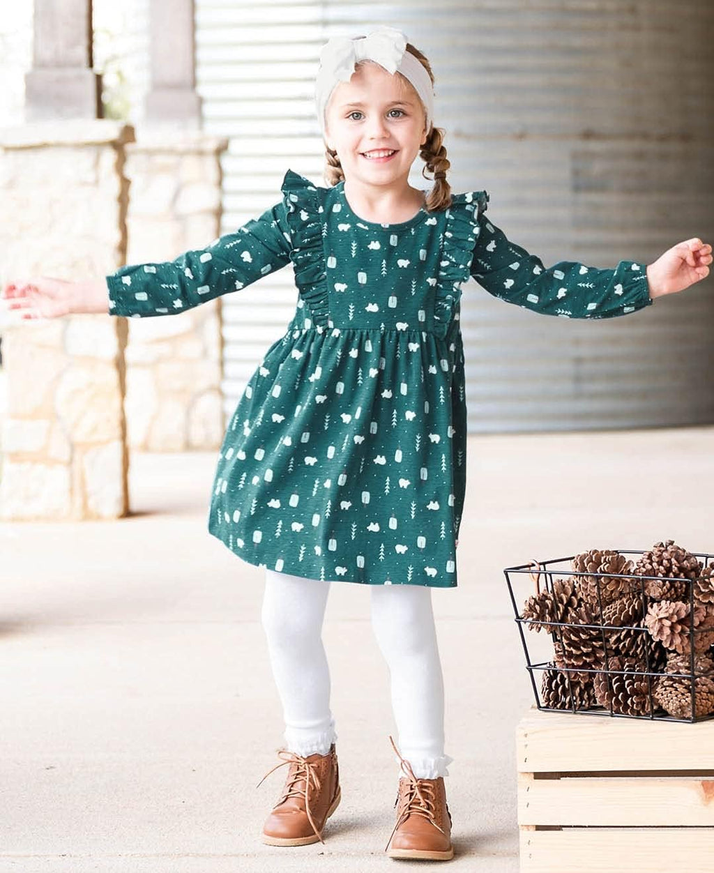 RuffleButts Baby/Toddler Girls Ruffle Tights - Footless Ruffled Tights