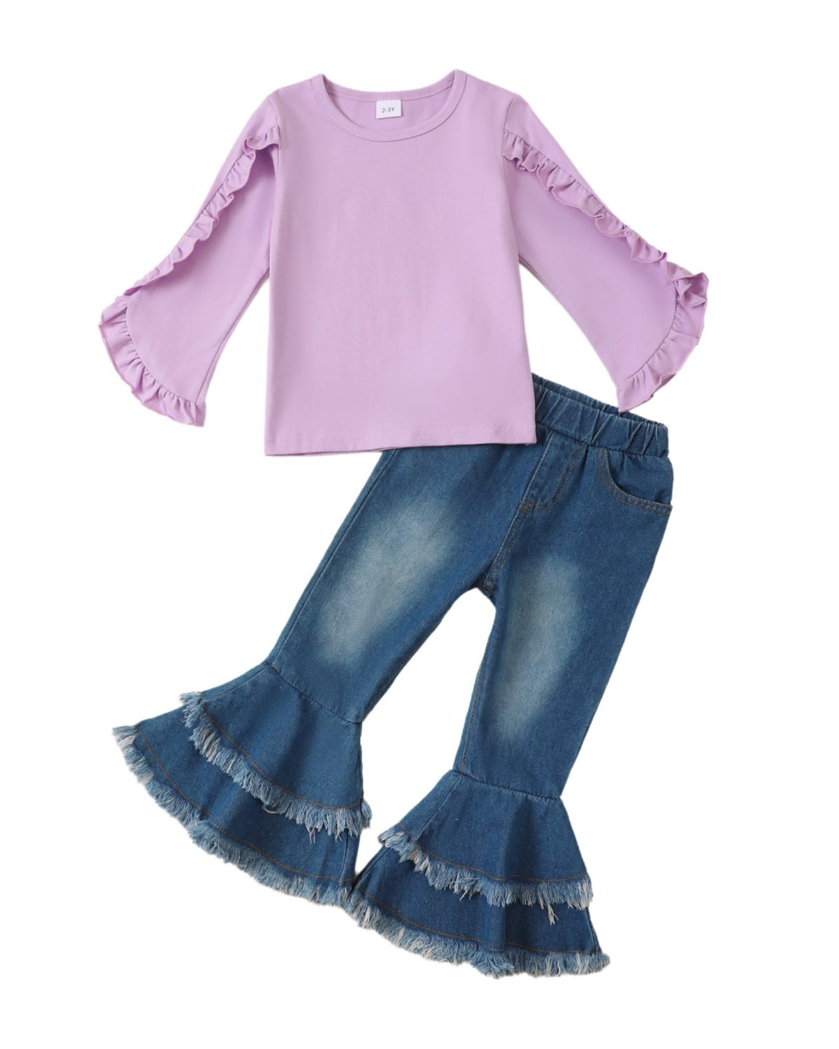 Little Girls Clothes Kids Fall Winter Outfits Pant Set for Girl Age 4-8