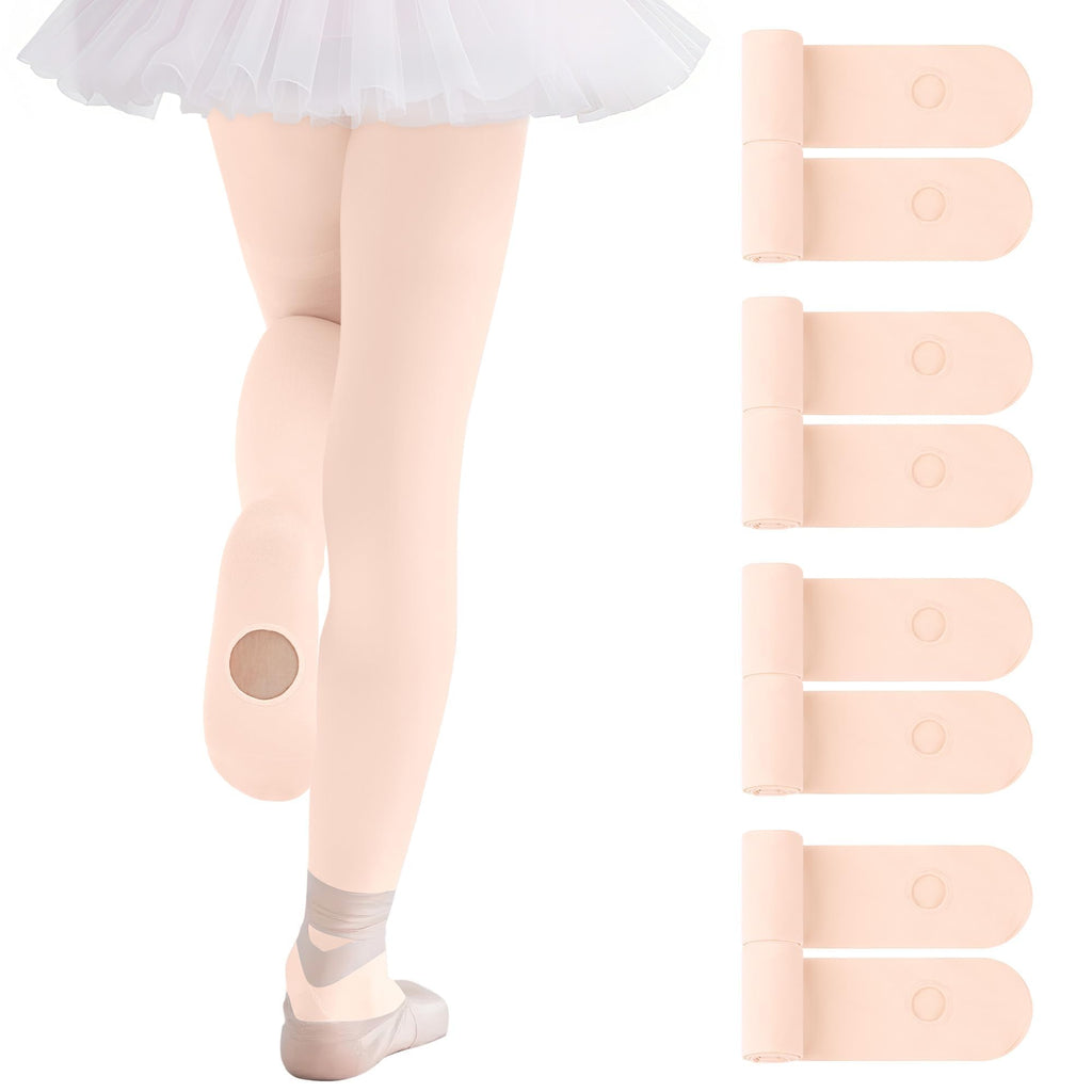 Cooraby 4 Pairs Ballet Tights for Girls Ultra Soft Dance Tights Toddler Dance Stockings for Ballet
