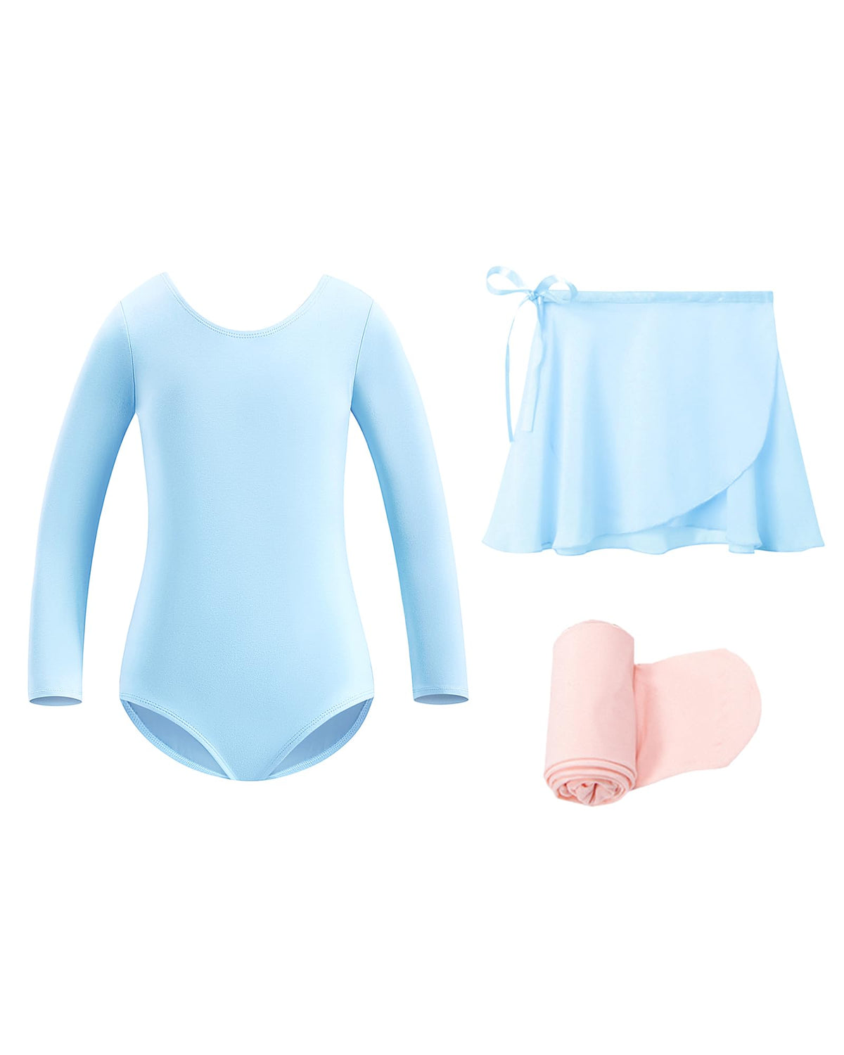 Stelle Girls Ballet Leotards Toddler Dance Combo with Skirt and Tights