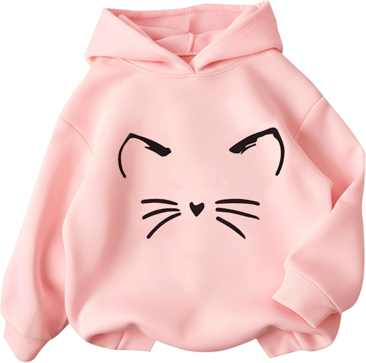 PATPAT Girls Graphic Hoodies Cute Print Pullover Hooded Sweatshirt 4-14Y