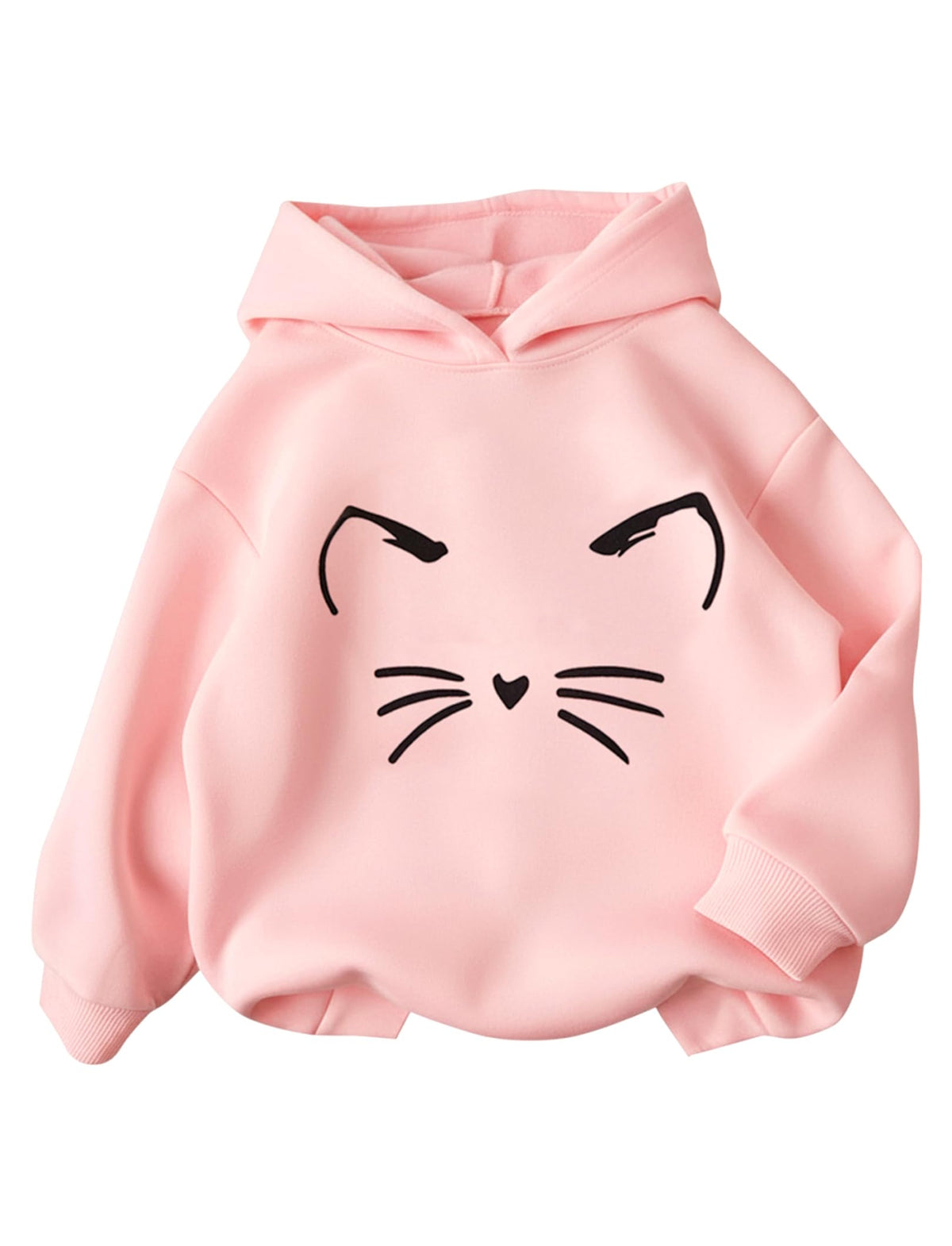 PATPAT Girls Graphic Hoodies Cute Print Pullover Hooded Sweatshirt 4-14Y