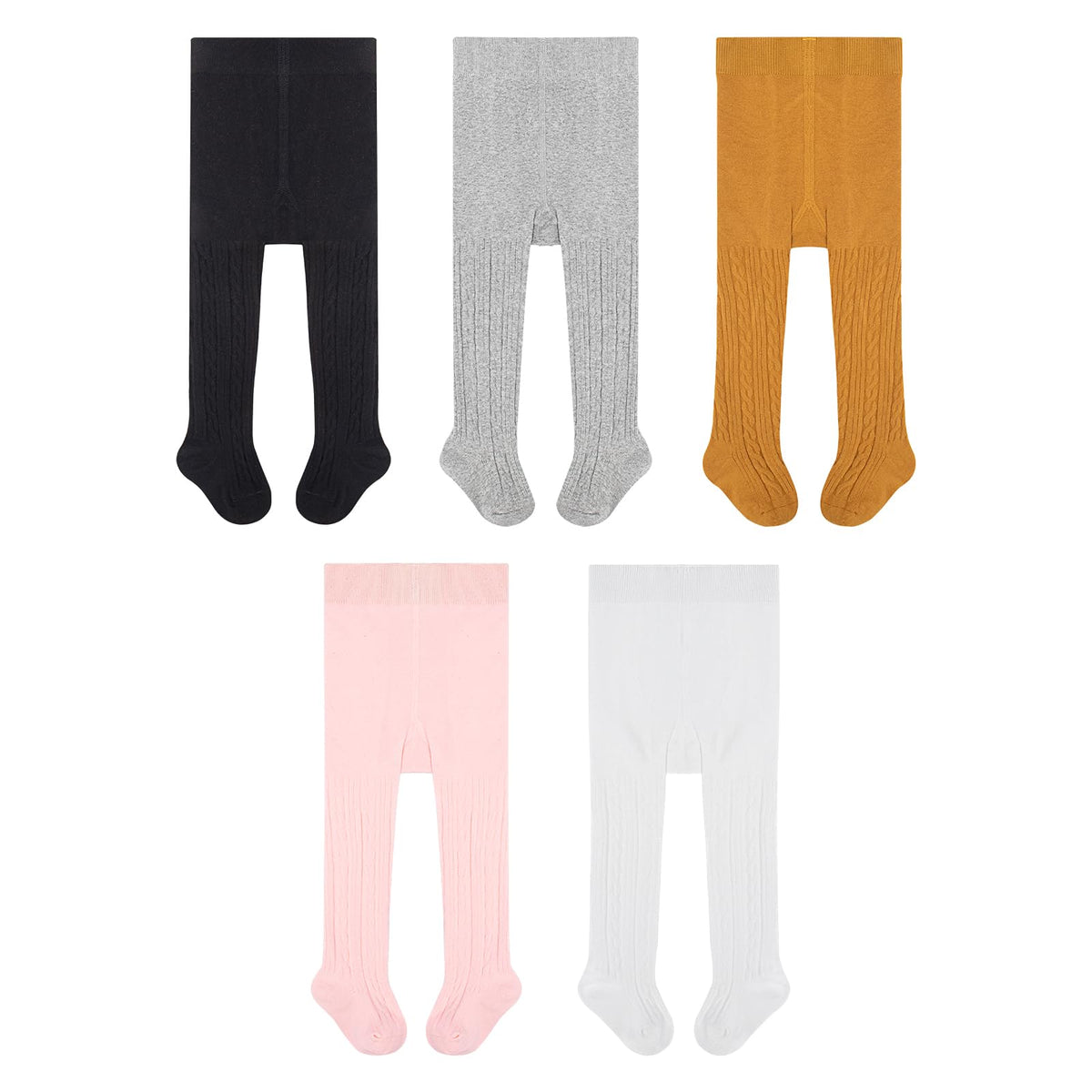 Toddler Girls Tights Cotton Cable Knit Pantyhose Baby Leggings Stockings