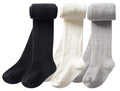 CHUNG Toddler Little Girls Cotton Tights Footed Thick Winter Cable Knit Legging Pantyhose Stocking