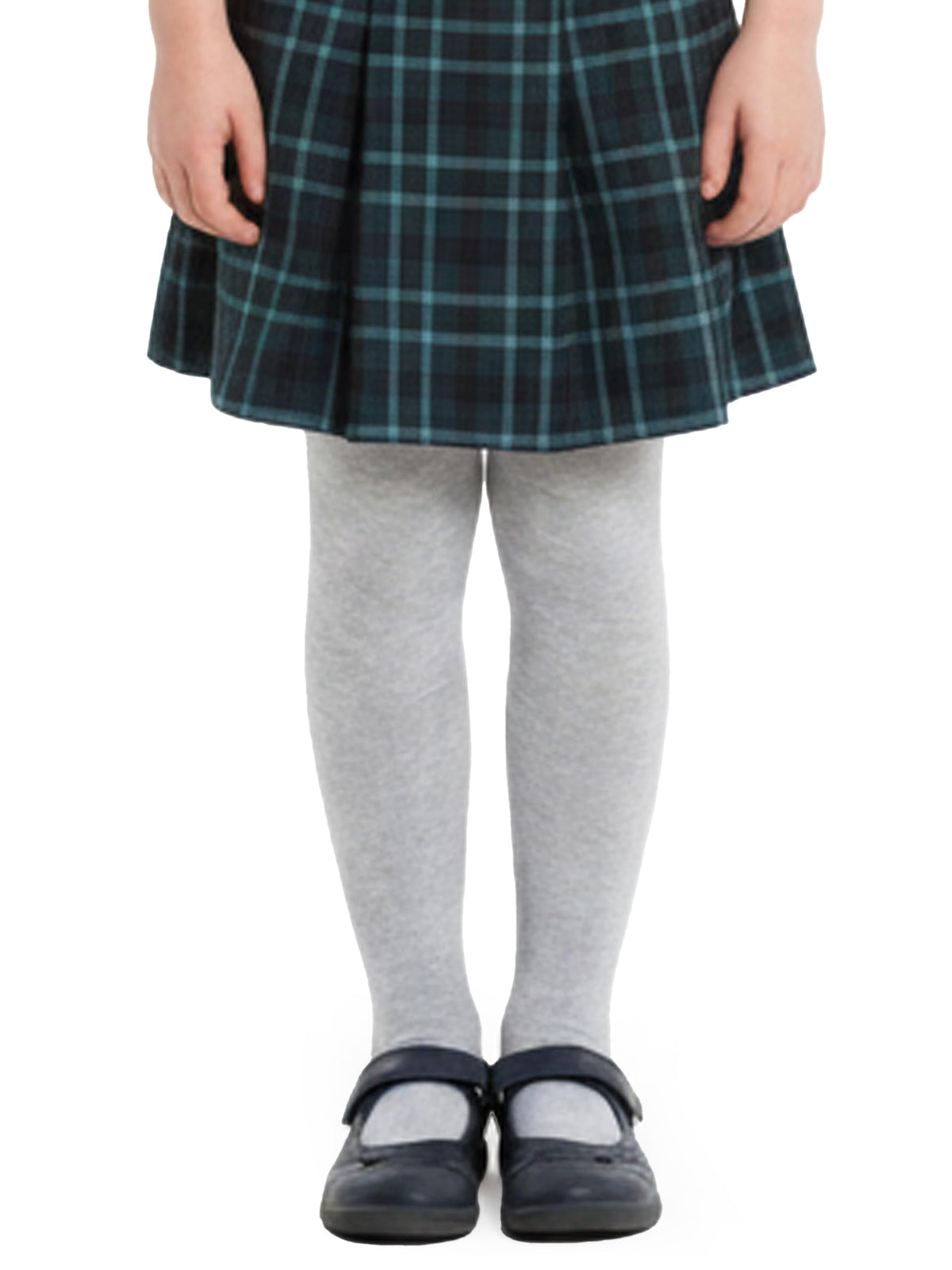 COTTON DAY Kids Girls School Dress Cotton Tights Black White Gray Navy