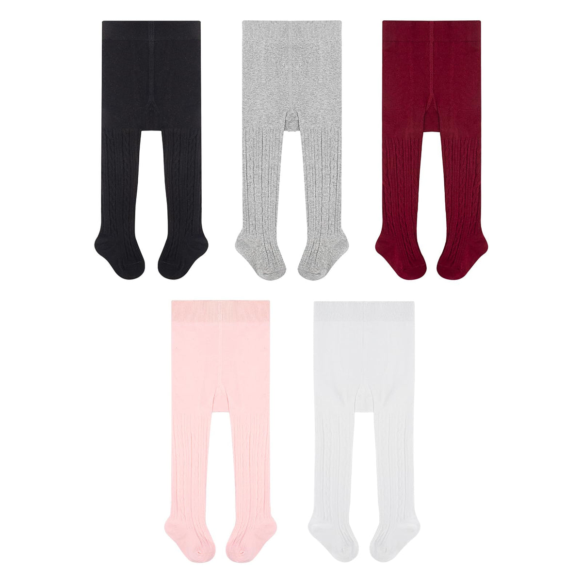 Toddler Girls Tights Cotton Cable Knit Pantyhose Baby Leggings Stockings