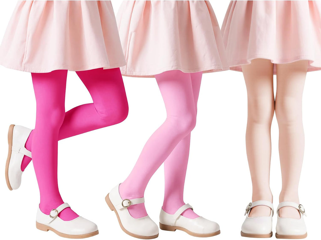 Zando 6 Pairs Toddler Ballet Tights for Girls Soft Velvet Dance Tights