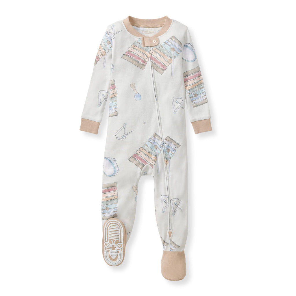 Burt's Bees Baby Boys Footless Pajamas, Sleep and Play Loose Fit, 100% Organic Cotton Soft One-piece PJs, Sizes NB to 6-9 Months