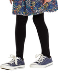 COTTON DAY Kids Girls School Dress Cotton Tights Black White Gray Navy