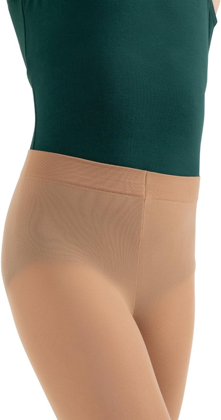 Capezio Girls Capezio Ultra Soft Self Knit Waistband Stirrup Tight - Girls