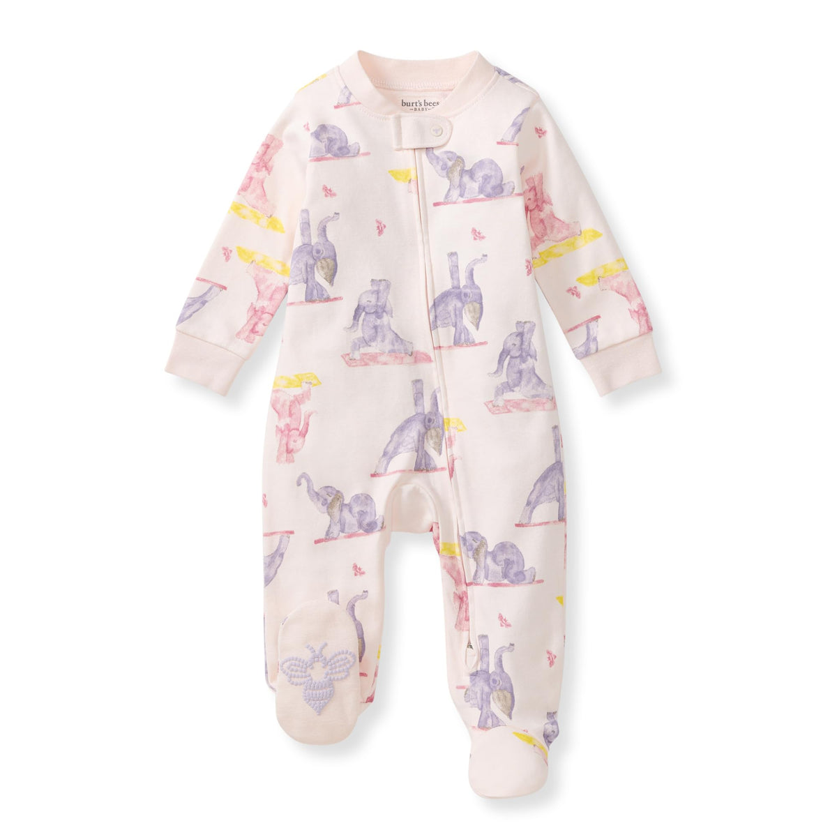 Burt's Bees Baby Boys Footless Pajamas, Sleep and Play Loose Fit, 100% Organic Cotton Soft One-piece PJs, Sizes NB to 6-9 Months