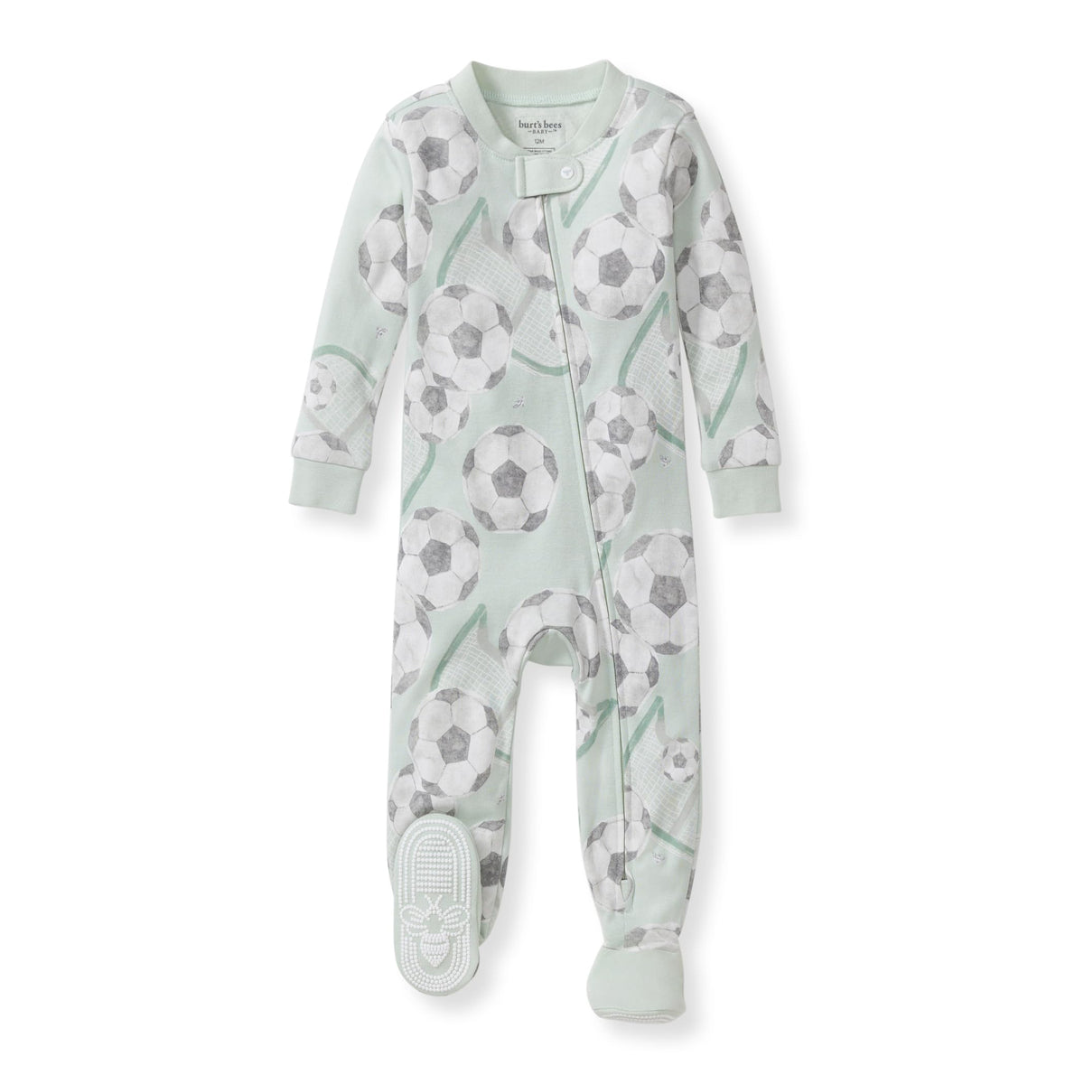 Burt's Bees Baby Boys Footless Pajamas, Sleep and Play Loose Fit, 100% Organic Cotton Soft One-piece PJs, Sizes NB to 6-9 Months