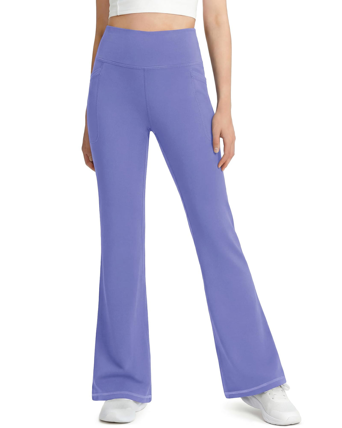 Stelle Girls Flare Leggings High Waisted Bootcut Yoga Pants with Pockets