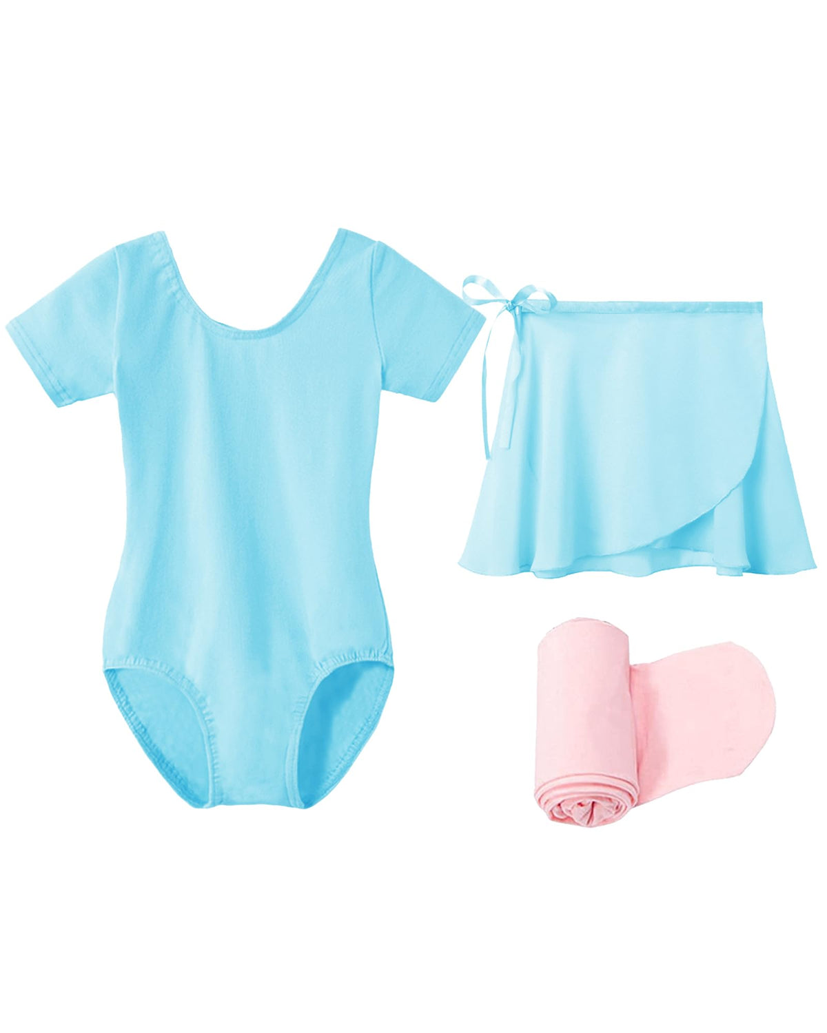 Stelle Girls Ballet Leotards Toddler Dance Combo with Skirt and Tights