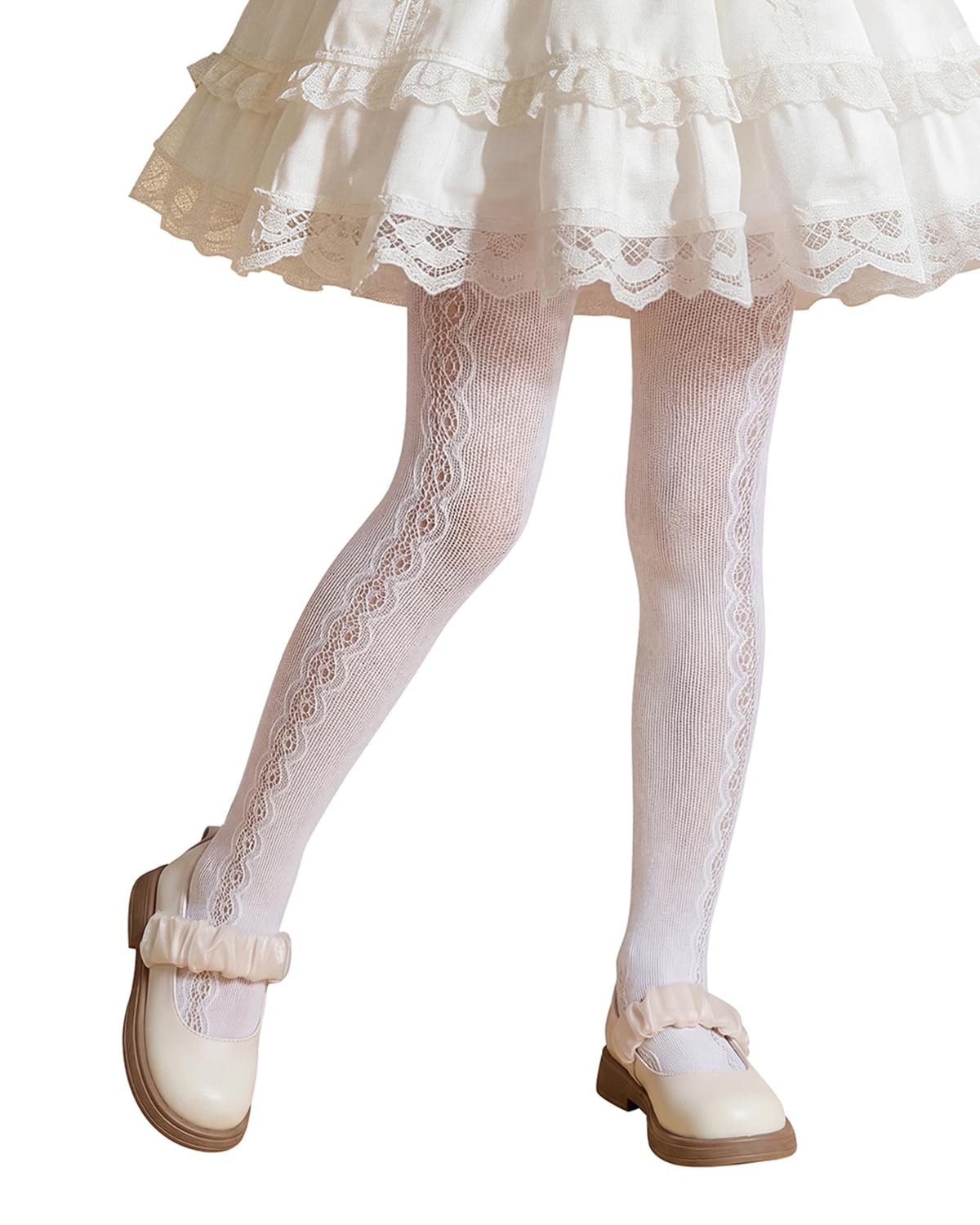 Century Star Girls Lace Tights for Girls Toddler Hollow Fishnet Tights