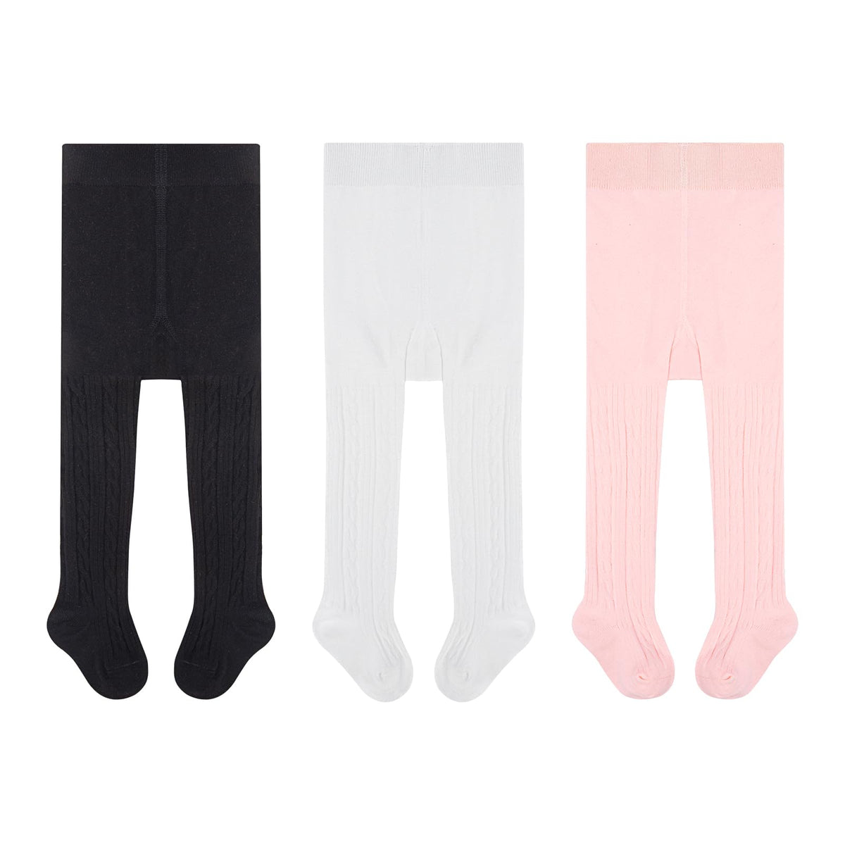 Toddler Girls Tights Cotton Cable Knit Pantyhose Baby Leggings Stockings