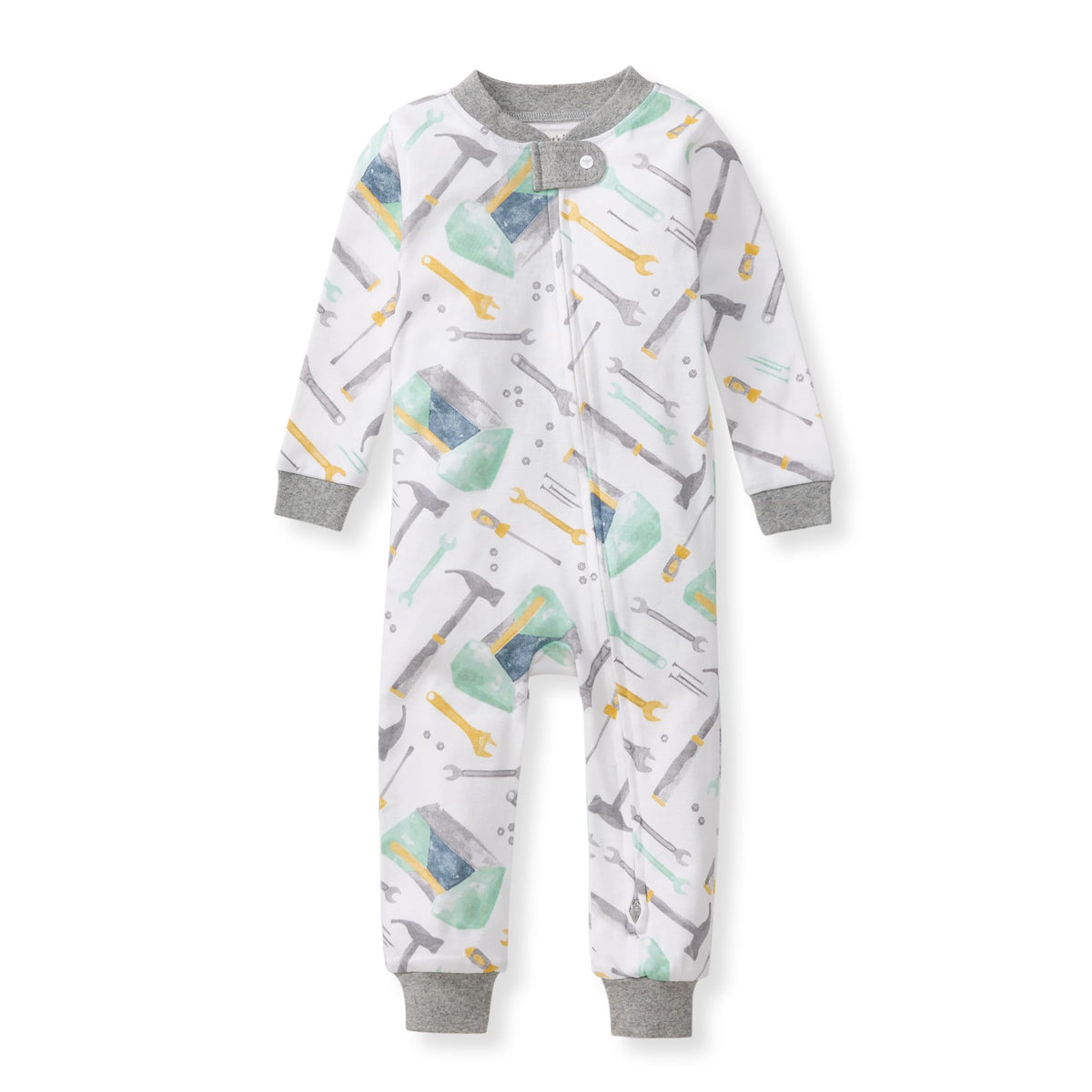 Burt's Bees Baby Boys Footless Pajamas, Sleep and Play Loose Fit, 100% Organic Cotton Soft One-piece PJs, Sizes NB to 6-9 Months