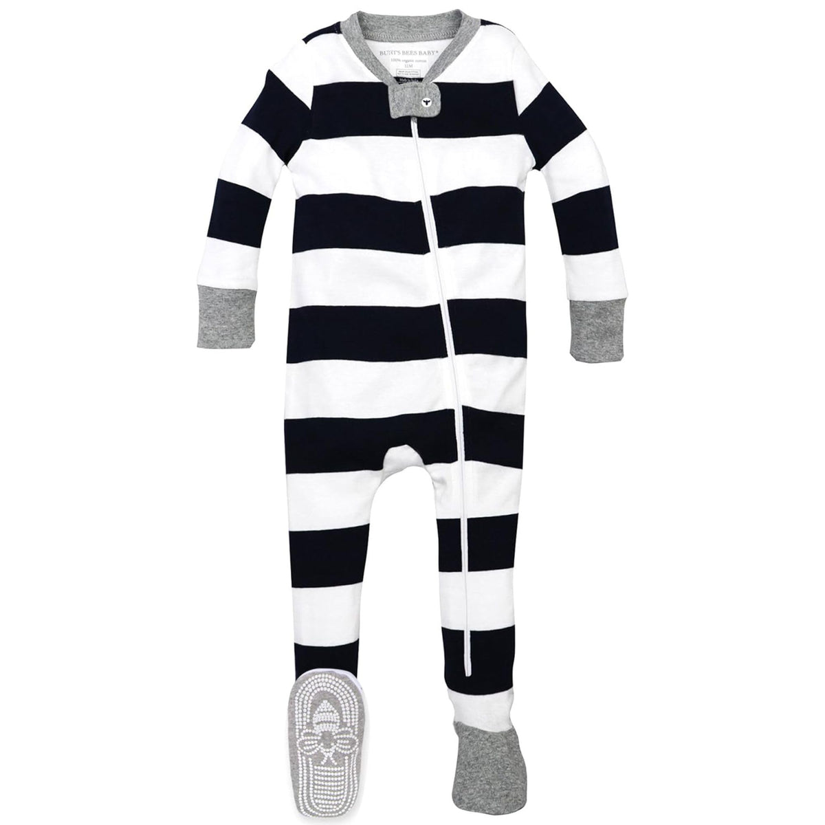 Burt's Bees Baby Boys Footless Pajamas, Sleep and Play Loose Fit, 100% Organic Cotton Soft One-piece PJs, Sizes NB to 6-9 Months