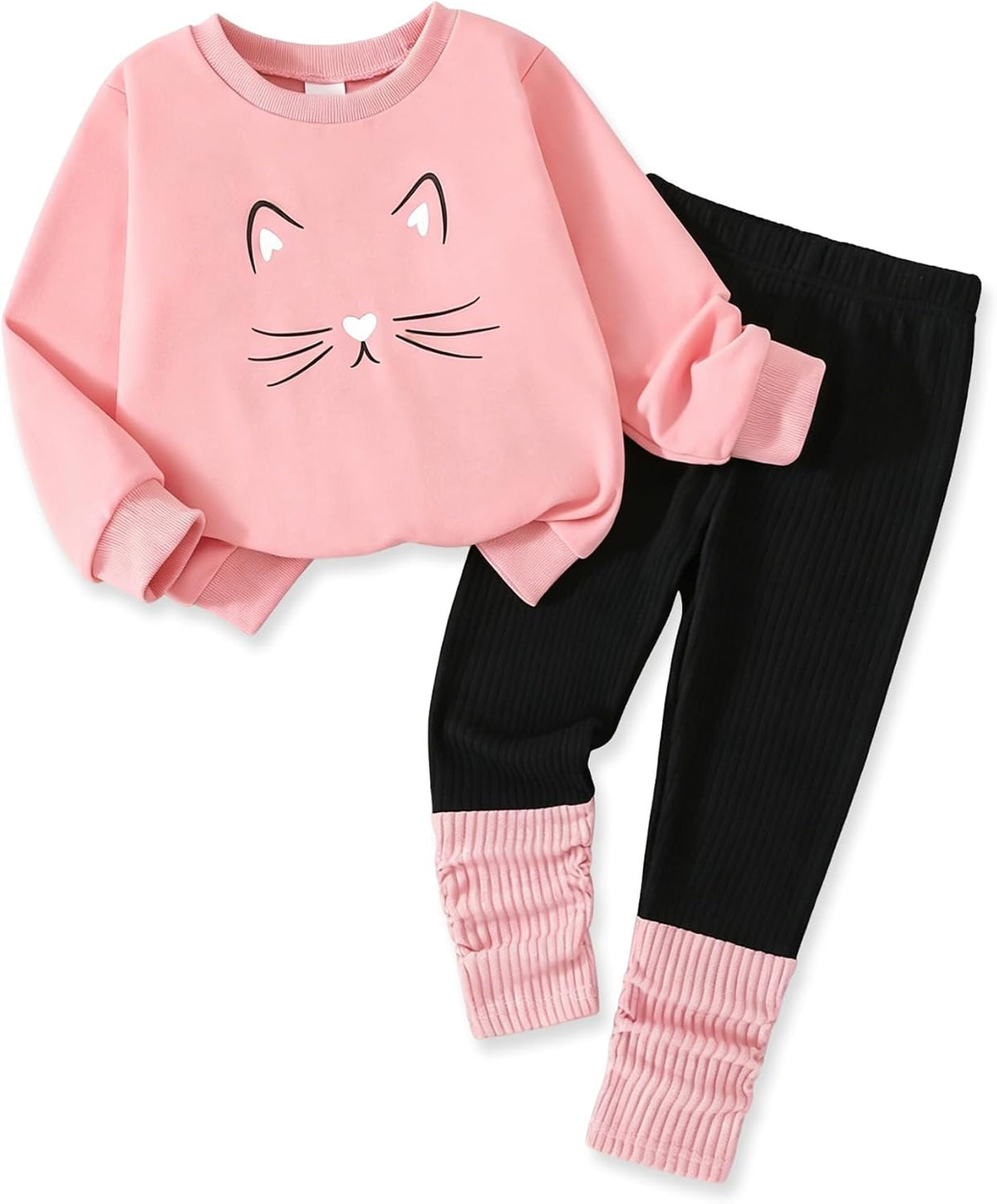 Toddler Girl Clothes Little Kids Fall Outfits Winter Sweatshirt Pants Set