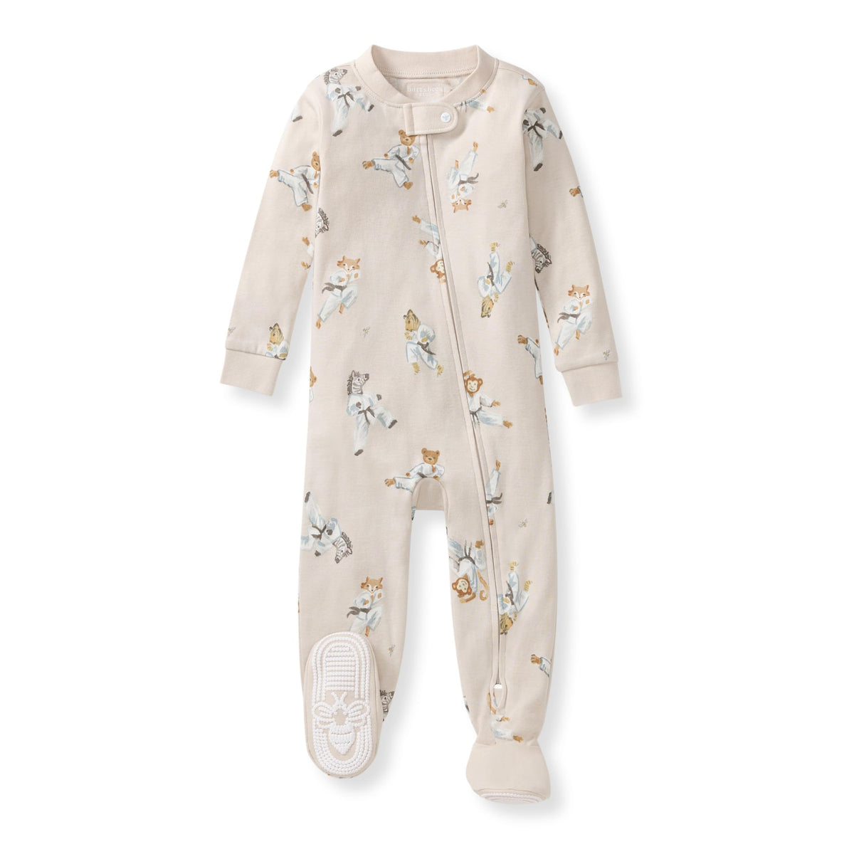 Burt's Bees Baby Boys Footless Pajamas, Sleep and Play Loose Fit, 100% Organic Cotton Soft One-piece PJs, Sizes NB to 6-9 Months