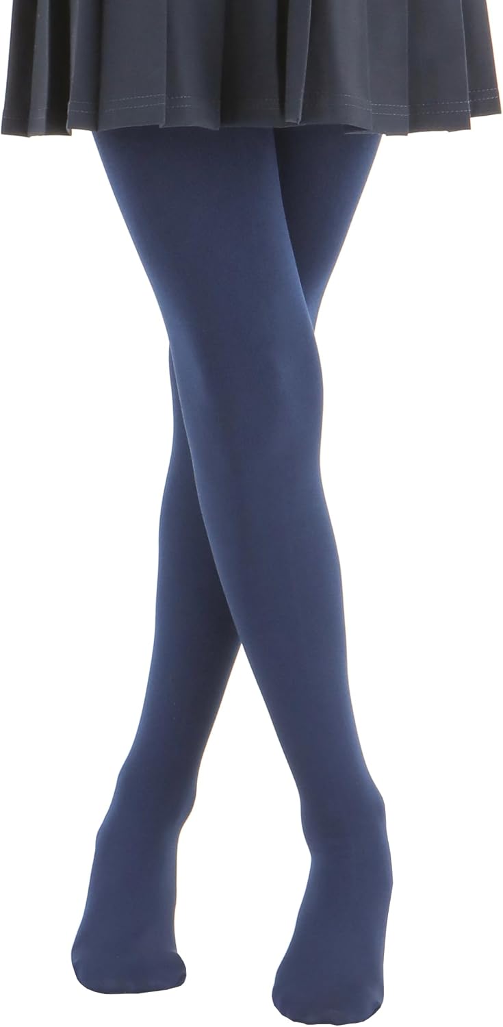 Paralinda Girls Colorful Fleece Lined Tights Kids Warm Thermal Tights