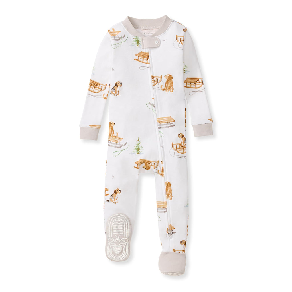 Burt's Bees Baby Boys Footless Pajamas, Sleep and Play Loose Fit, 100% Organic Cotton Soft One-piece PJs, Sizes NB to 6-9 Months