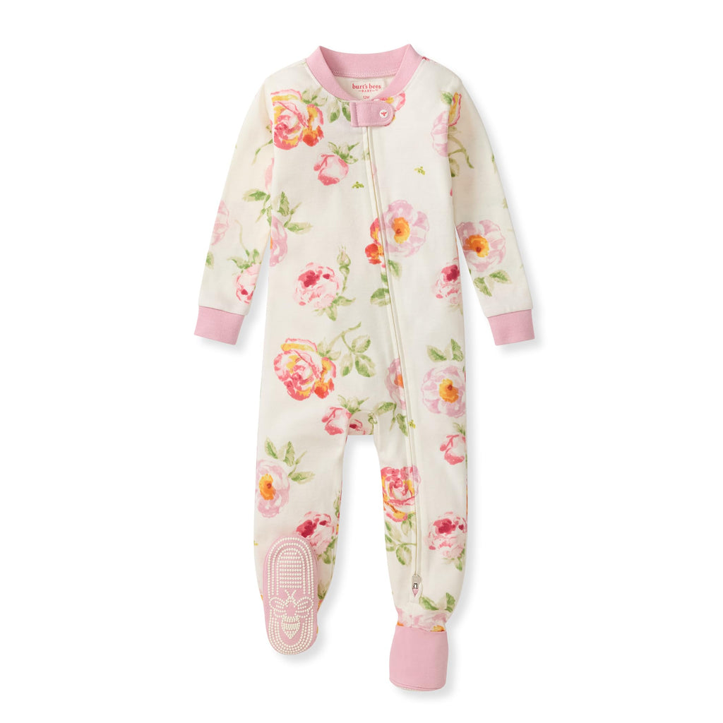 Burt's Bees Baby Boys Footless Pajamas, Sleep and Play Loose Fit, 100% Organic Cotton Soft One-piece PJs, Sizes NB to 6-9 Months
