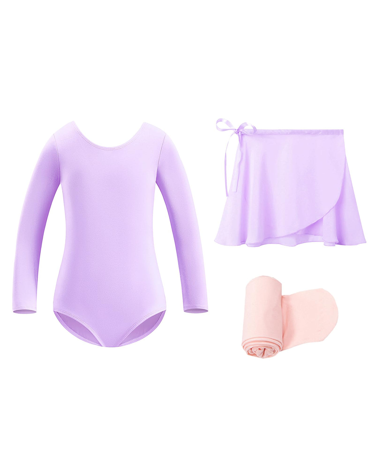 Stelle Girls Ballet Leotards Toddler Dance Combo with Skirt and Tights