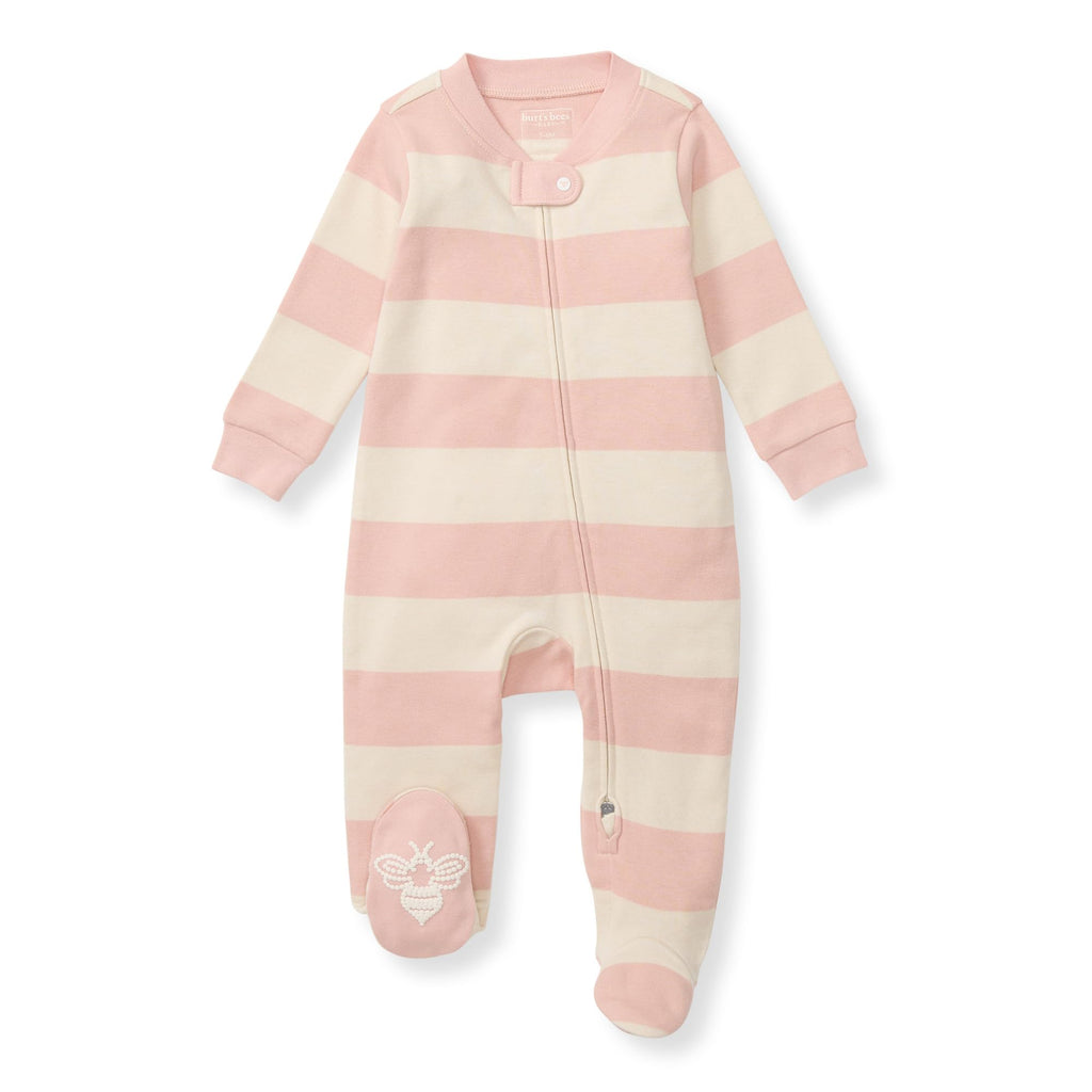 Burt's Bees Baby Boys Footless Pajamas, Sleep and Play Loose Fit, 100% Organic Cotton Soft One-piece PJs, Sizes NB to 6-9 Months