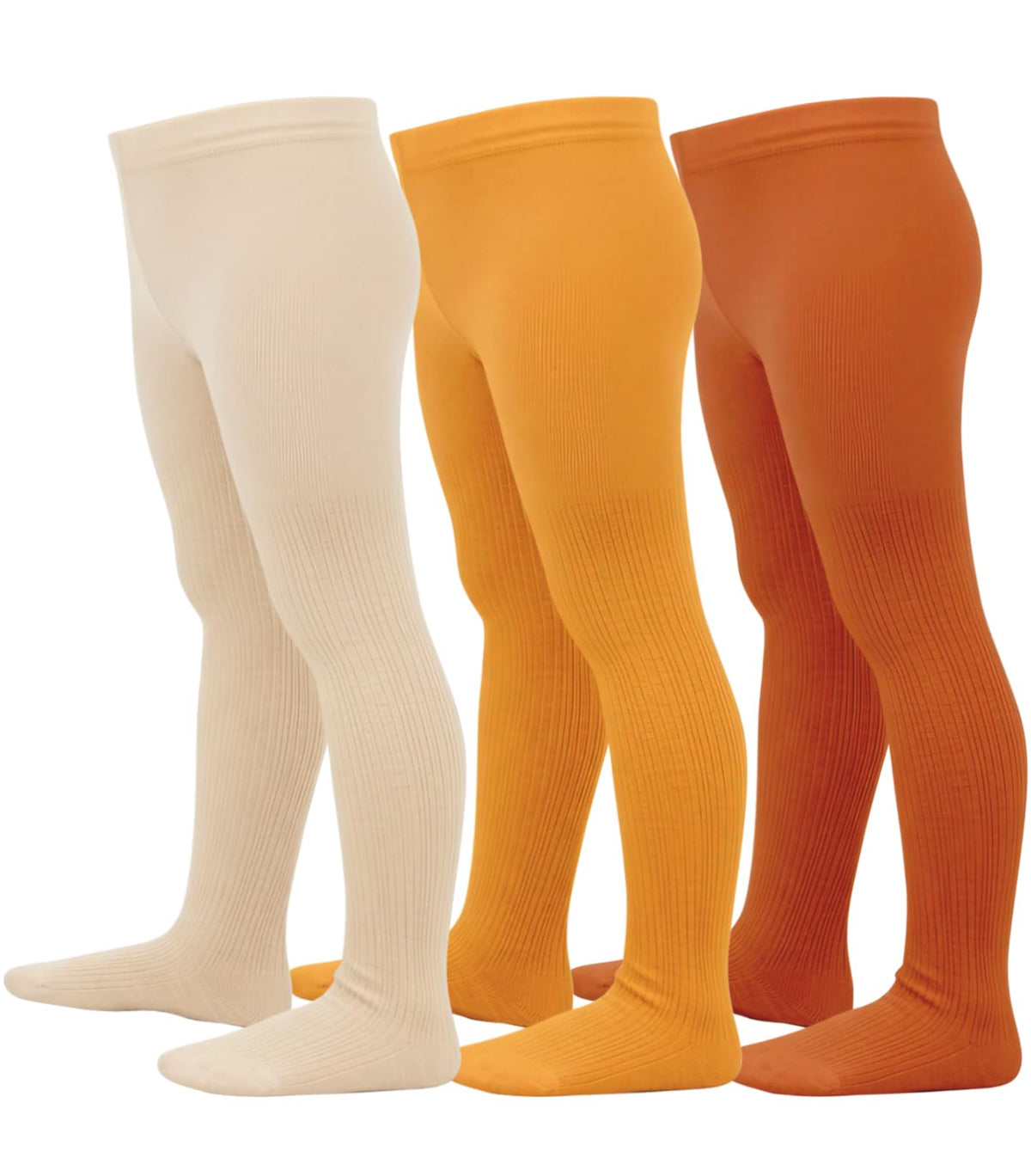 Girls Ribbed & Cable Knit Tights Cotton Seamless Dress School Leggings
