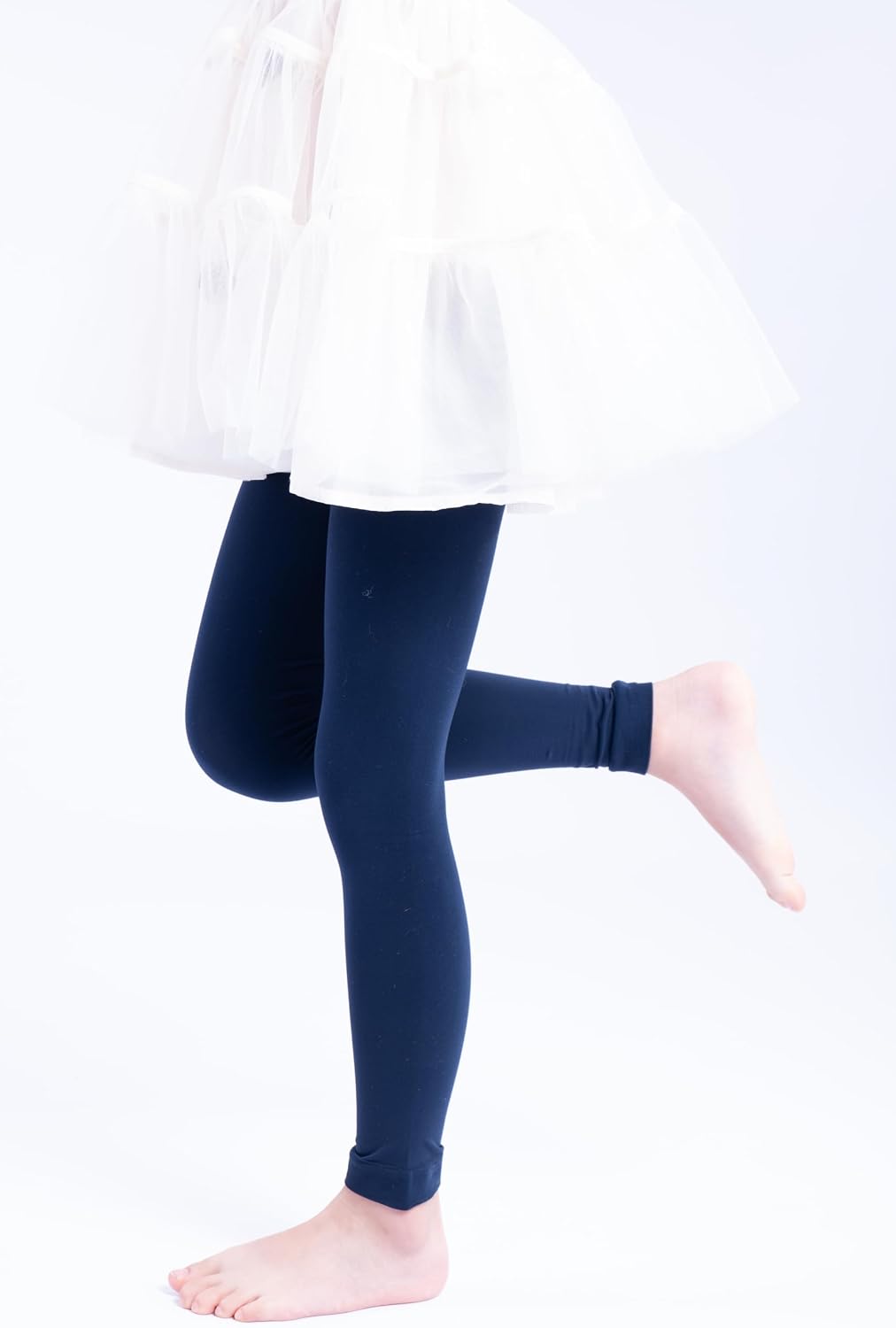 Paralinda 3 Pairs Girl's Microfiber Footless Tights, Girls Dance Tights Footless