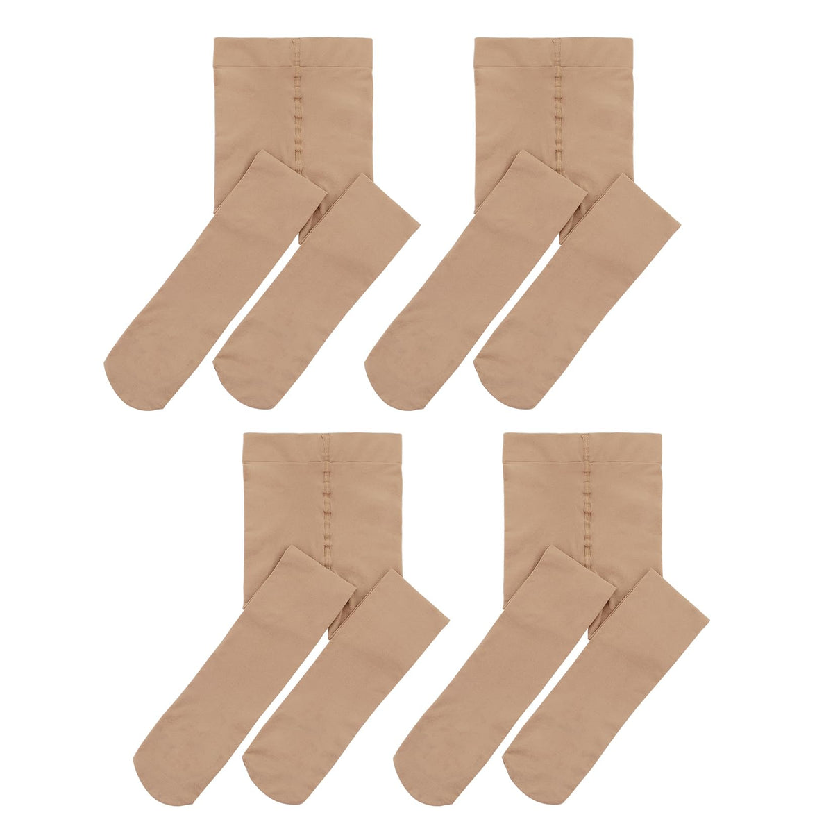 Century Star 4 Pairs Tights for Girls-Soft Footed Ballet Dance Toddler Tights Stockings School Uniform Kids Leggings