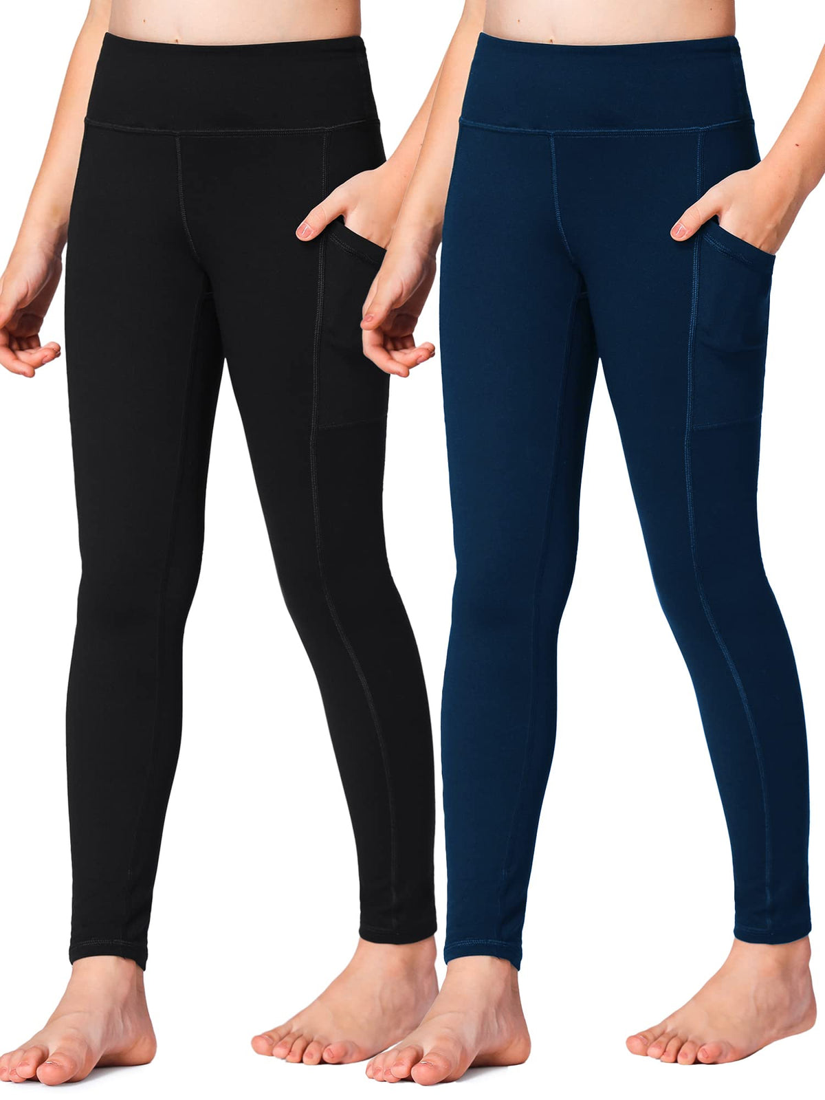 Stelle Girls Leggings with Pockets Kids Dance Yoga Running Athletic Pants