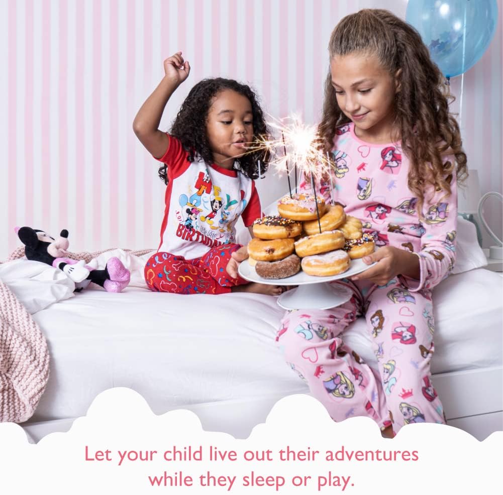 Disney Girls' 3-pack Nightgowns, Comfortable Sleepwear Gowns