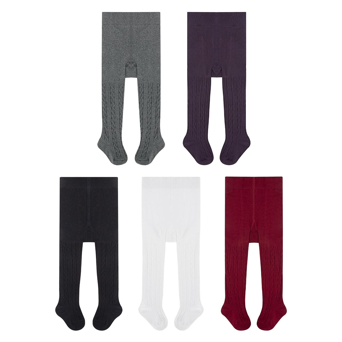 Toddler Girls Tights Cotton Cable Knit Pantyhose Baby Leggings Stockings